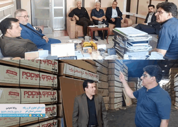 بازدید مدیرکل تعاون، کار و رفاه اجتماعی استان قم از شرکت تعاونی درودگران قم   